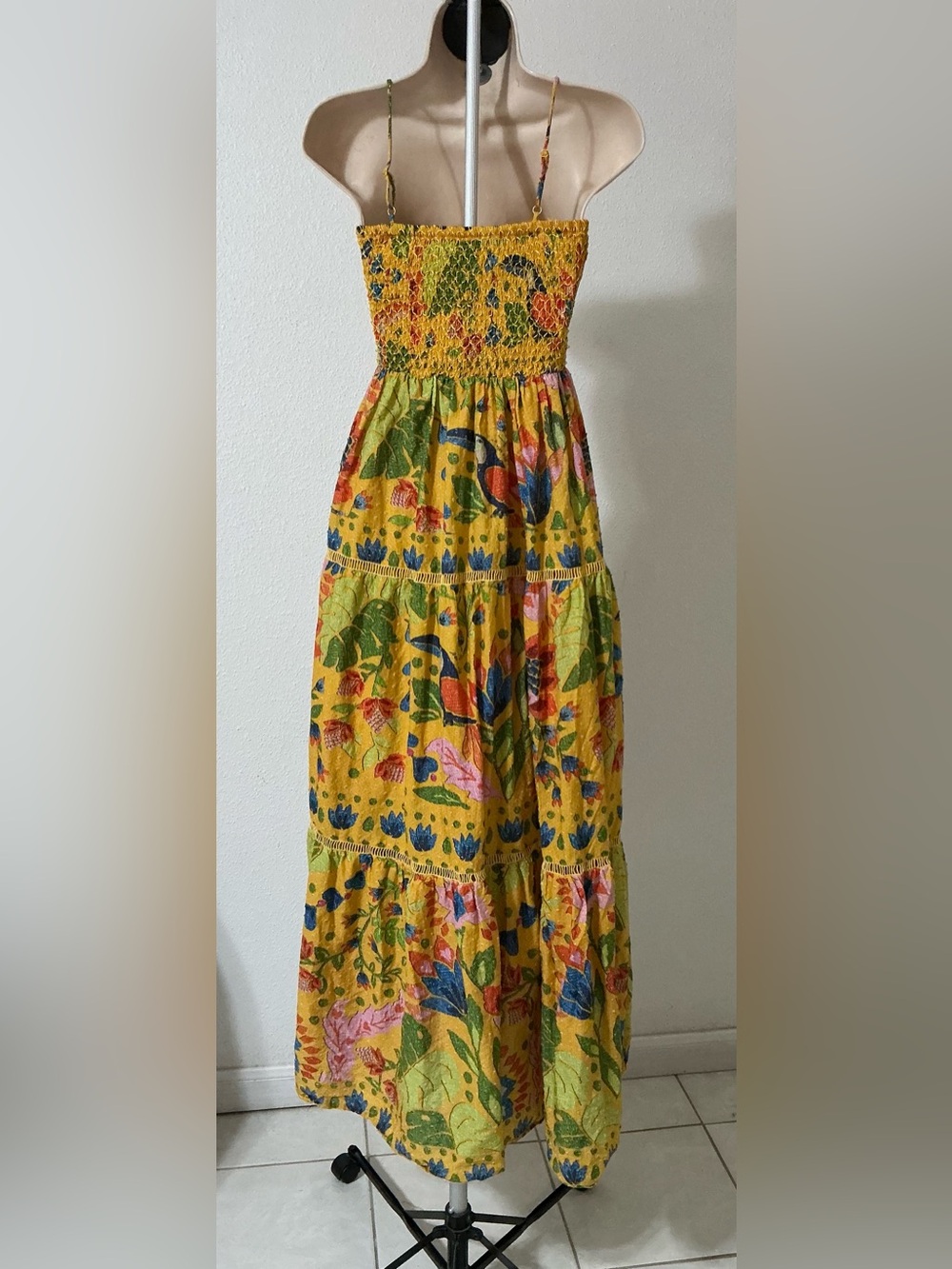 Farm Rio Summer Garden Maxi Dress XXS - Picture 6 of 16